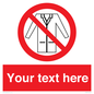 PP5209: Custom No Lab Coats Sign