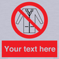 PP5209: Custom No Lab Coats Sign