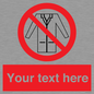 PP5209: Custom No Lab Coats Sign