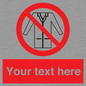 PP5209: Custom No Lab Coats Sign
