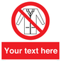 PP5209: Custom No Lab Coats Sign