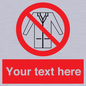 PP5209: Custom No Lab Coats Sign