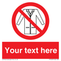 PP5209: Custom No Lab Coats Sign