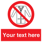 PP5209: Custom No Lab Coats Sign