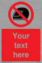 PP5210: Custom No Motorcycle Helmets Sign