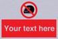 PP5210: Custom No Motorcycle Helmets Sign