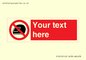 PP5210: Custom No Motorcycle Helmets Sign