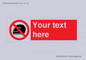 PP5210: Custom No Motorcycle Helmets Sign
