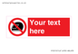 PP5210: Custom No Motorcycle Helmets Sign