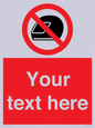 PP5210: Custom No Motorcycle Helmets Sign