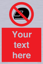 PP5210: Custom No Motorcycle Helmets Sign
