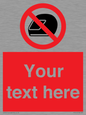 PP5210: Custom No Motorcycle Helmets Sign