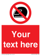 PP5210: Custom No Motorcycle Helmets Sign