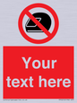 PP5210: Custom No Motorcycle Helmets Sign