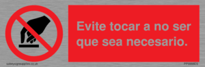 PP5988ES: Evite tocar a no ser que sea necesario