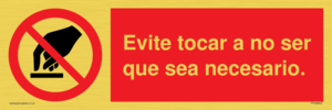 PP5988ES: Evite tocar a no ser que sea necesario