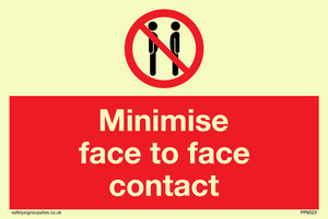 PP6023: Minimise face to face contact