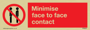 PP6023: Minimise face to face contact