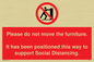 PP6137: Please do not move the furniture.