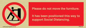 PP6137: Please do not move the furniture.