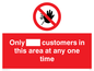 PP6140: Only [ ] customers in this area at any one time