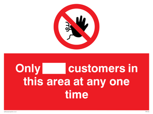 PP6140: Only [ ] customers in this area at any one time