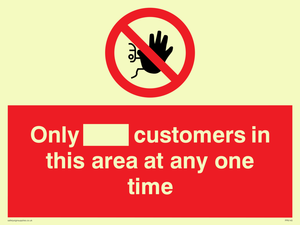 PP6140: Only [ ] customers in this area at any one time