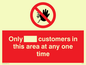 PP6140: Only [ ] customers in this area at any one time