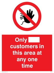 PP6140: Only [ ] customers in this area at any one time