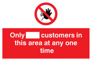 PP6140: Only [ ] customers in this area at any one time
