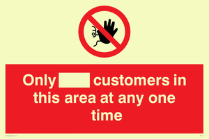 PP6140: Only [ ] customers in this area at any one time