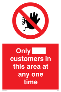 PP6140: Only [ ] customers in this area at any one time