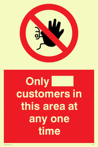 PP6140: Only [ ] customers in this area at any one time