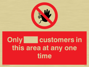 PP6140: Only [ ] customers in this area at any one time