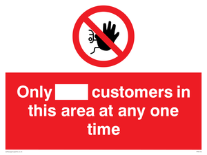 PP6140: Only [ ] customers in this area at any one time