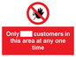 PP6140: Only [ ] customers in this area at any one time