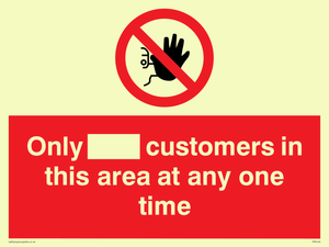 PP6140: Only [ ] customers in this area at any one time