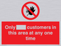 PP6140: Only [ ] customers in this area at any one time