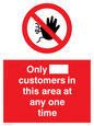 PP6140: Only [ ] customers in this area at any one time