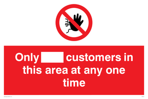 PP6140: Only [ ] customers in this area at any one time