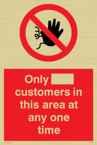 PP6140: Only [ ] customers in this area at any one time