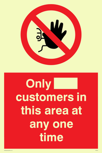 PP6140: Only [ ] customers in this area at any one time