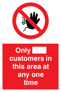 PP6140: Only [ ] customers in this area at any one time