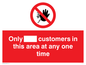 PP6140: Only [ ] customers in this area at any one time