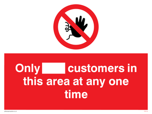 PP6140: Only [ ] customers in this area at any one time