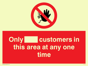 PP6140: Only [ ] customers in this area at any one time