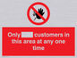 PP6140: Only [ ] customers in this area at any one time