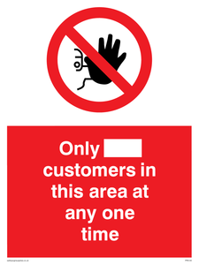 PP6140: Only [ ] customers in this area at any one time