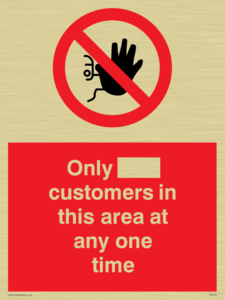 PP6140: Only [ ] customers in this area at any one time