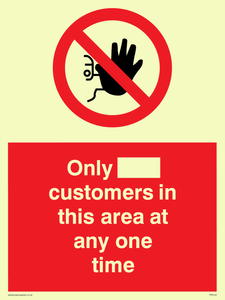 PP6140: Only [ ] customers in this area at any one time